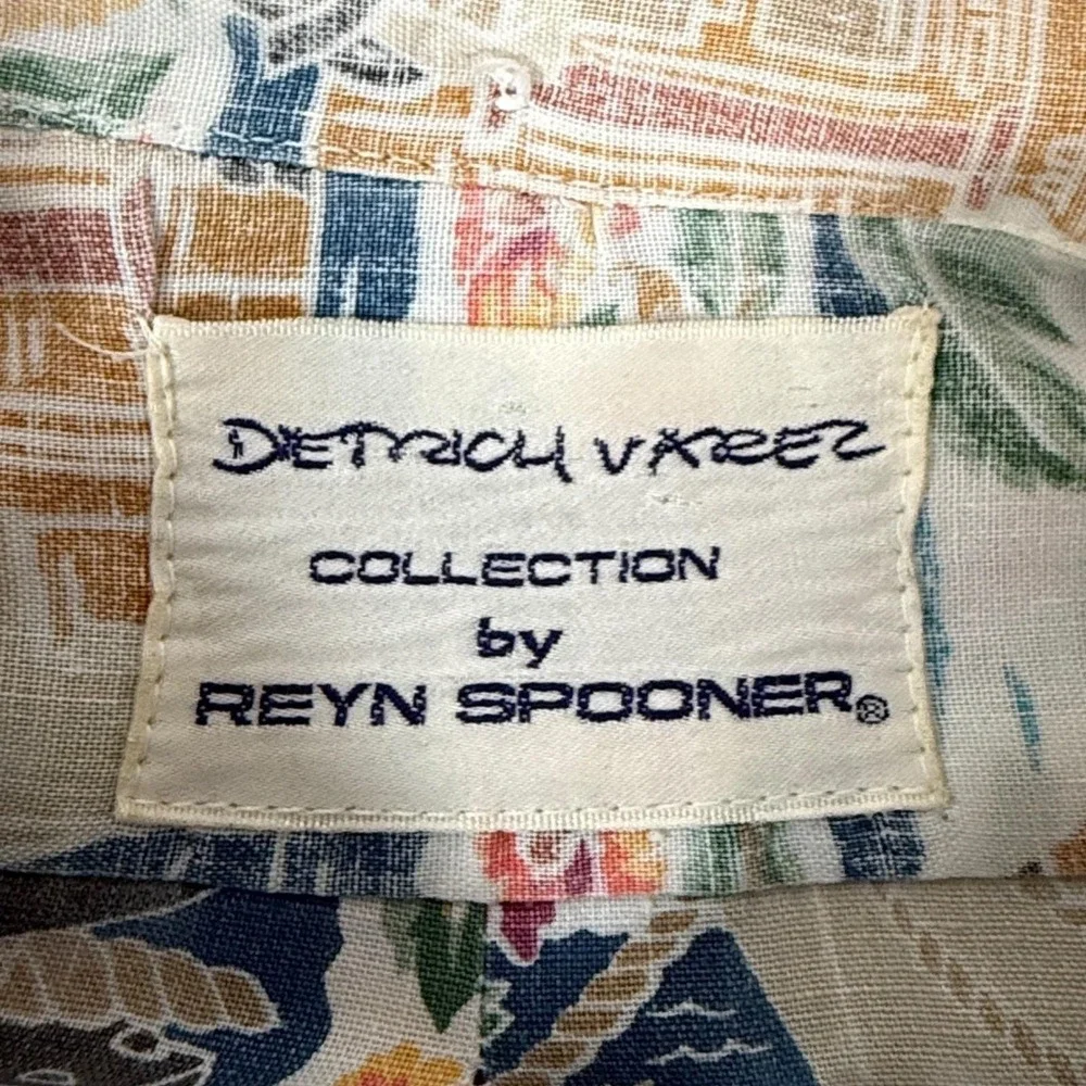 VTG Reyn Spooner Men's Dietrich‎ Varez  Hawaiian Shirt Aloha Tropical Size XL